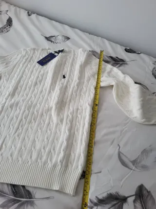 Suéter Polo Ralph Lauren Blanco Talla S