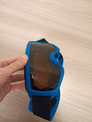 Maschera sci blu e berretto lana verde Salewa