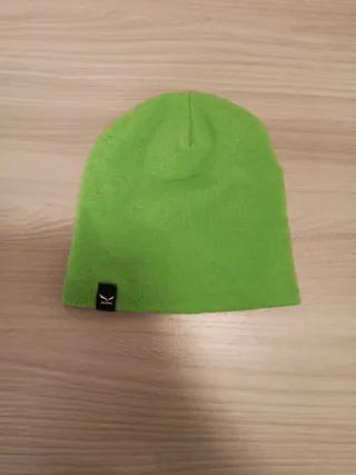 Maschera sci blu e berretto lana verde Salewa