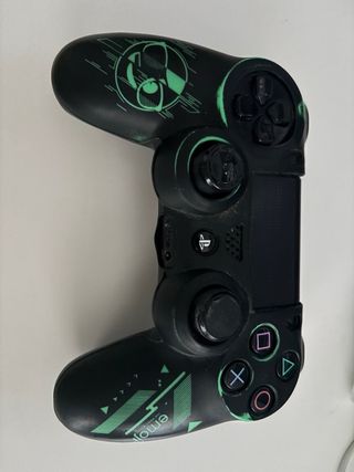 Mando PS4 Personalizado Negro y Verde
