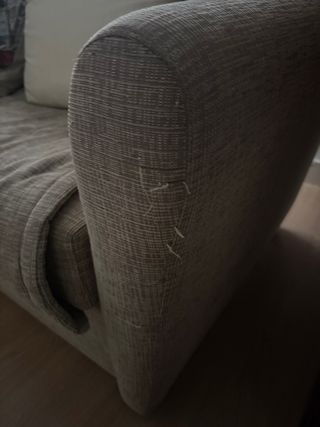 Sofá Cama Beige y Multicolor