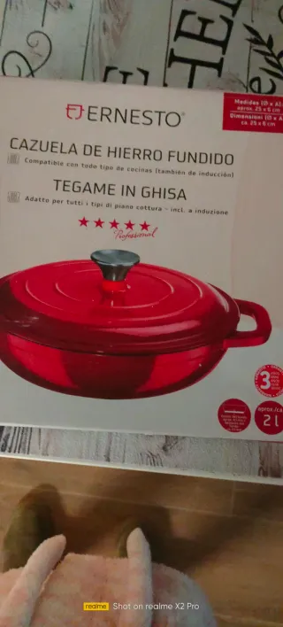 Cazuela Hierro Fundido 25x6cm