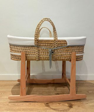 Capazo/Moisés mimbre + Soporte