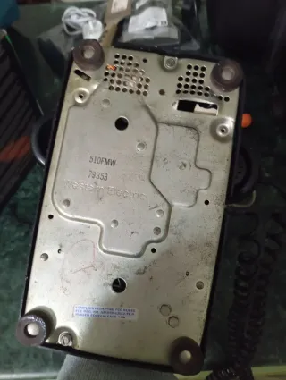 Telefono a disco nero vintage