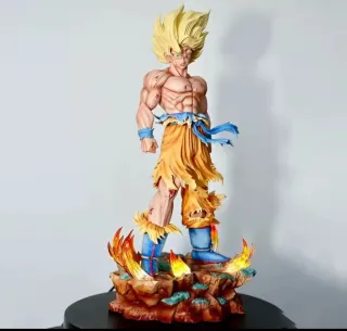Figura Goku Super Saiyan con luz led 30cm