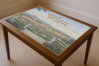 Mural cerámico de Viena con palacio imperial