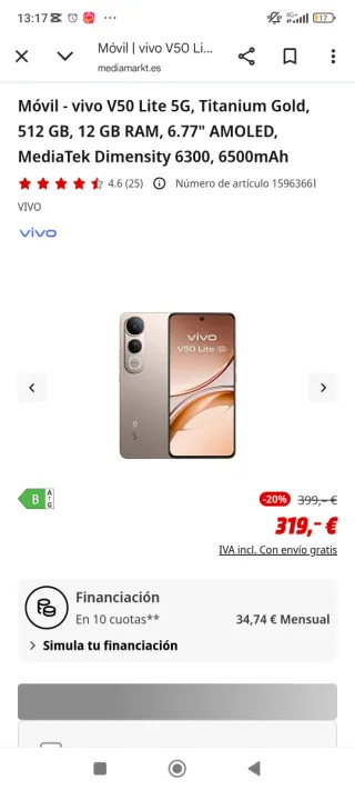 Vivo V2440 Gold 512GB