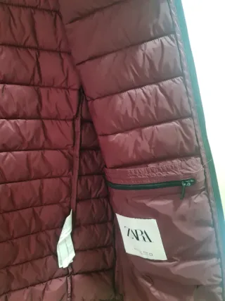 Chaqueta acolchada hombre burdeos