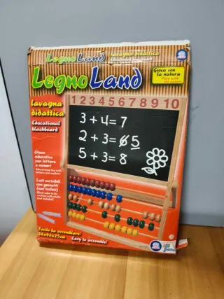 Lavagna didattica LegnoLand con abaco