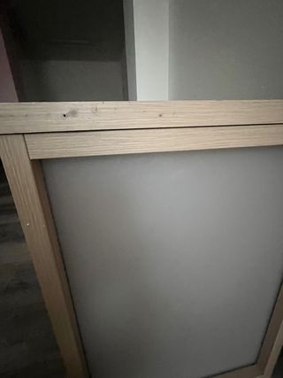 Mesa de escritorio madera y metal