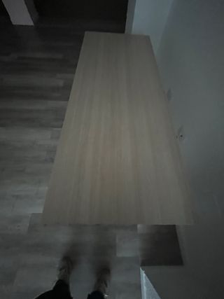 Mesa de escritorio madera y metal