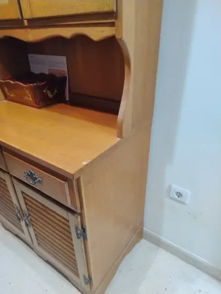 Mueble rústico de madera recibidor