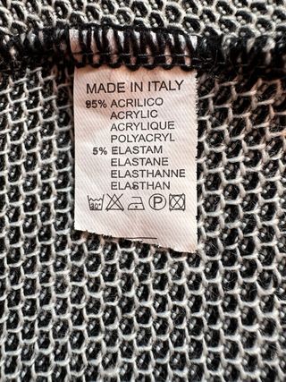 Gonna invernale patchwork maglia taglia unica