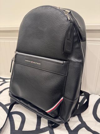 Mochila Tommy Hilfiger Piel Negra