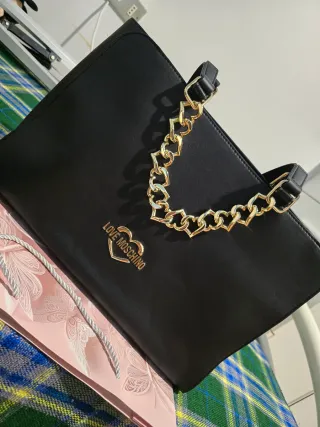 Bolso Negro Love Moschino Nuevo