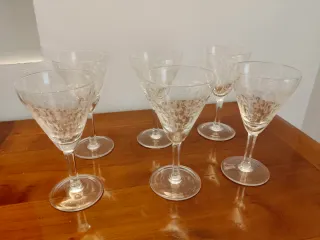 Set 6 Calici Vintage Decorati