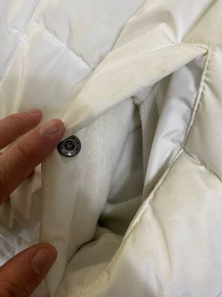 Plumífero Pull & Bear blanco y negro