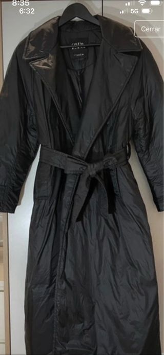 Abrigo Zara Negro Talla Única
