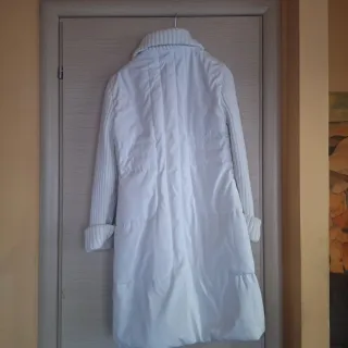 Cappotto piuma d'oca bianco