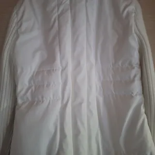 Cappotto piuma d'oca bianco