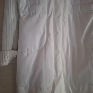 Cappotto piuma d'oca bianco