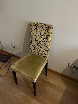 Mesa extensible moderna + 6 sillas