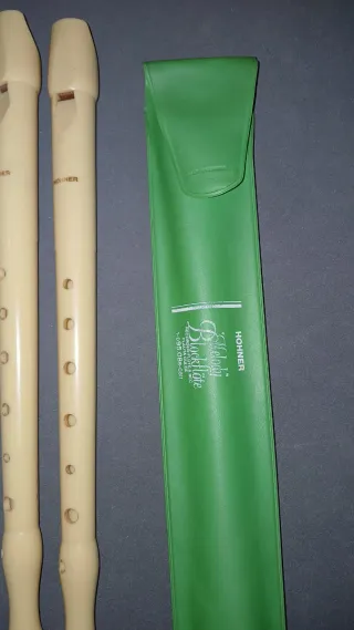 2 Flautas Hohner con funda y limpiador