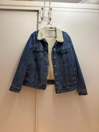 Chaqueta vaquera forrada azul