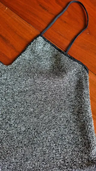 Body plateado tirantes T.S