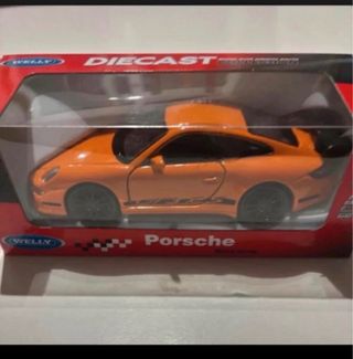 Porsche GT3 RS Welly 1:38 Naranja Nuevo