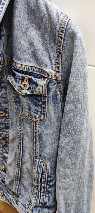 Cazadora Vaquera Denim Azul Multicolor