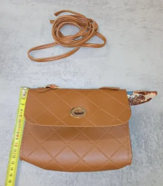 Borsa marrone con foulard NUOVA