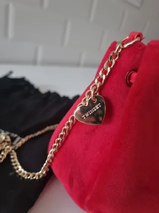 Bolso bombonera Twin Set rojo y dorado