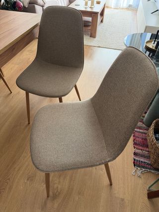 4 Sillas JYSK BISTRUP color Arena/Roble