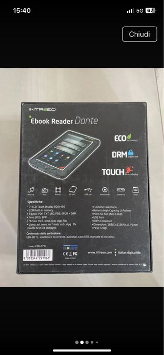 Ebook Reader Intreeo Dante