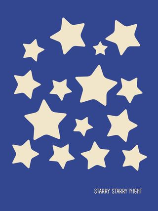 Stampa "Notte Stellata" - Quadro con poster 40x30