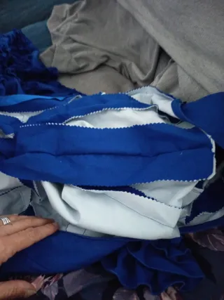 Traje de flamenca azul