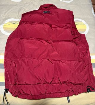 Chaleco plumífero Tommy Hilfiger rojo