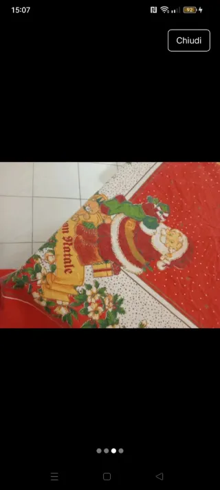 Tovaglia natalizia Babbo Natale