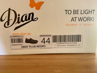 Zapato Dian Talla 44 Negro Nuevo