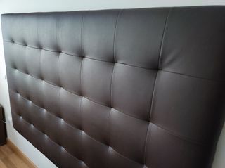 Cabecero polipiel marrón 160 cm