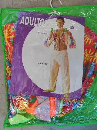 Disfraz adulto salsero tropical talla 52 (L-XL)