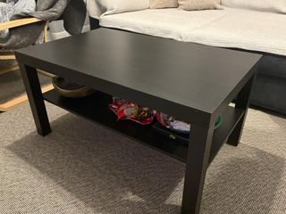 Mesa de centro negra madera