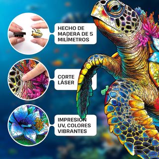 Puzzle Madera Tortuga 300 Piezas