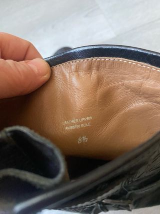 Botas de piel auténtica negras de muy buena calida