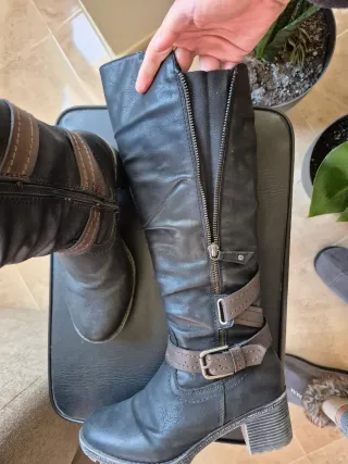 Botas altas negras mujer