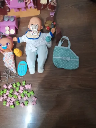 Lote de juguetes para bebés y casa de muñecas