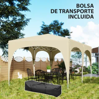 Cenador Plegable 3x6m Beige
