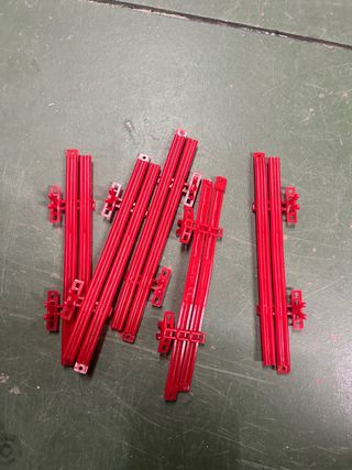 Vallas Recta Scalextric Rojas