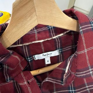 Talla M - Vestido camisero escocés